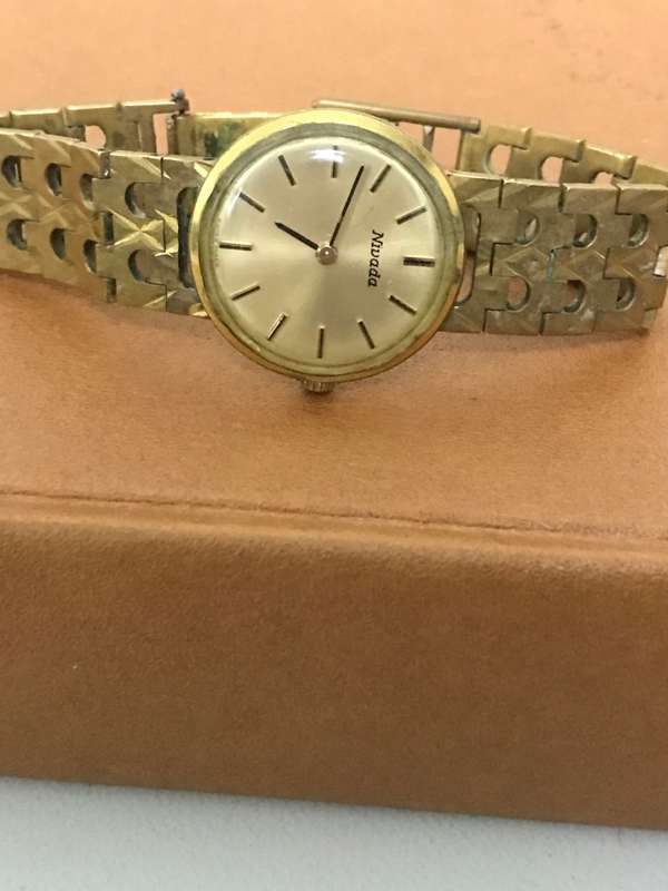 Swiss Made Nivada Gold Watch Mechanical winding unisex