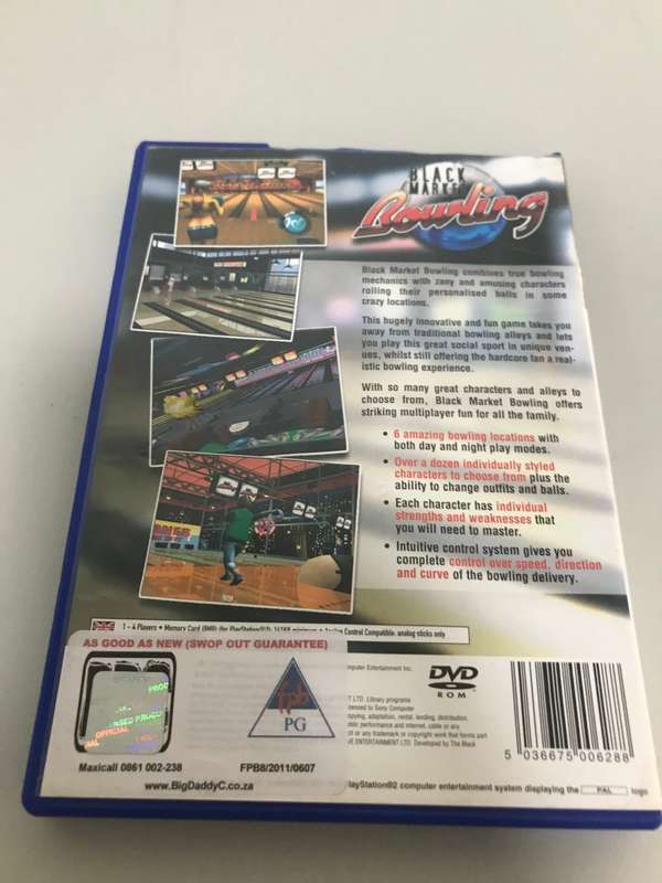 PS2 Game Black Market Bowling PAL PG Used