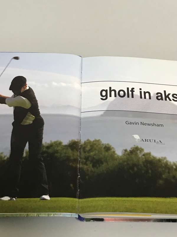 Golf in Aksie Boek en met Lewendige aksieDVD deur Gavin Newman