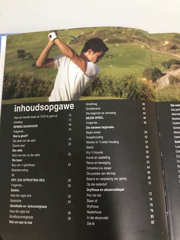 Golf in Aksie Boek en met Lewendige aksieDVD deur Gavin Newman