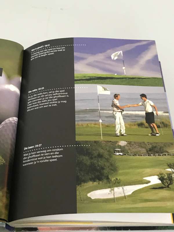 Golf in Aksie Boek en met Lewendige aksieDVD deur Gavin Newman