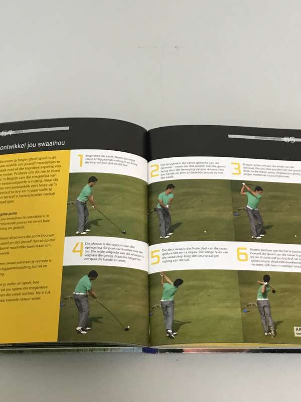 Golf in Aksie Boek en met Lewendige aksieDVD deur Gavin Newman