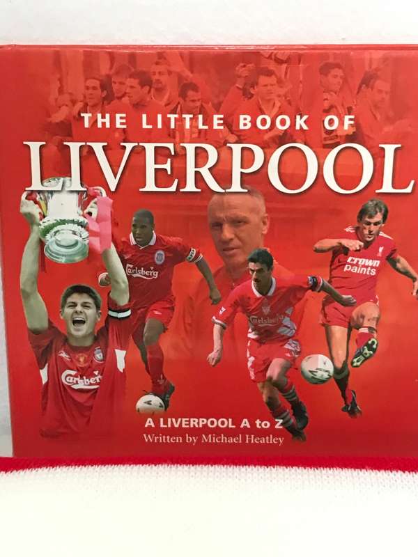 Lot of Two, Liverpool new scarf and a to z book by Michael Heatley combo