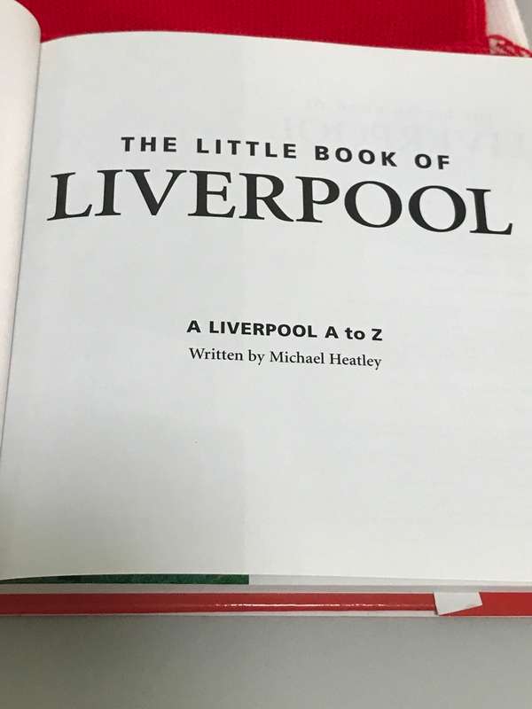 Lot of Two, Liverpool new scarf and a to z book by Michael Heatley combo