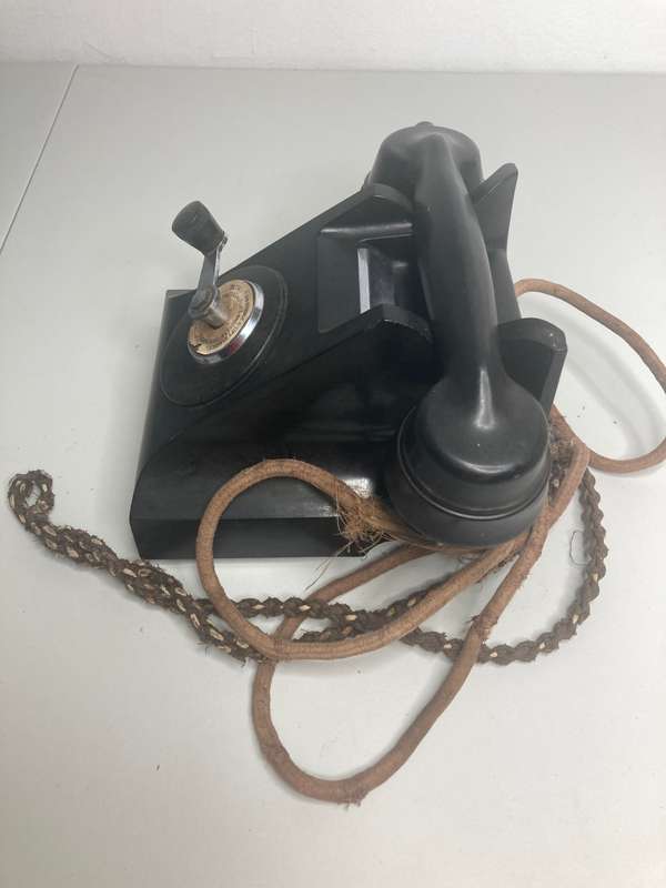 Antique collectable Old slinger  telephone Make Ericsson England