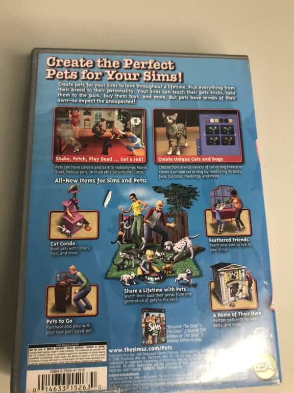 PC DVD The Sims 2 Pack Bundle, Expansion packs Pets 2 disks and University 2 disks