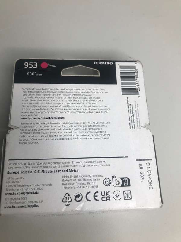 HP 953 Magenta Original Sealed