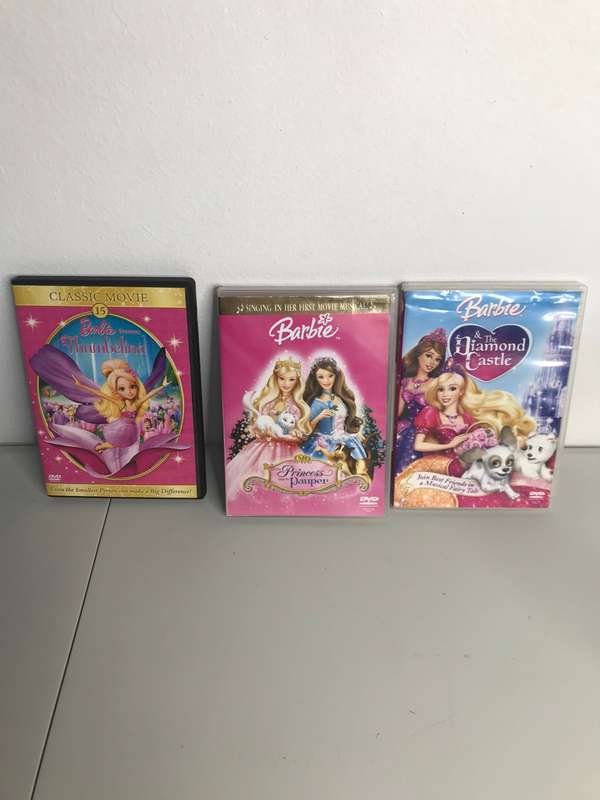 Lot of 3 DVD Barbie
