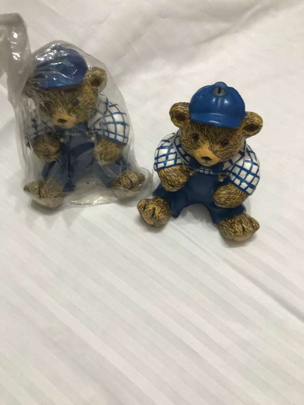 2 Bear wax Candles