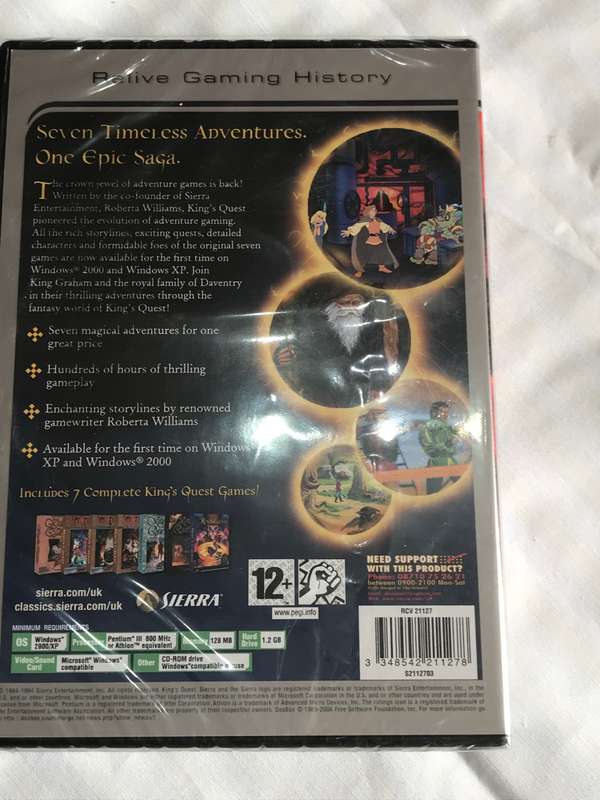 Kings Quest Collection 7 Complete games PC CD ROM