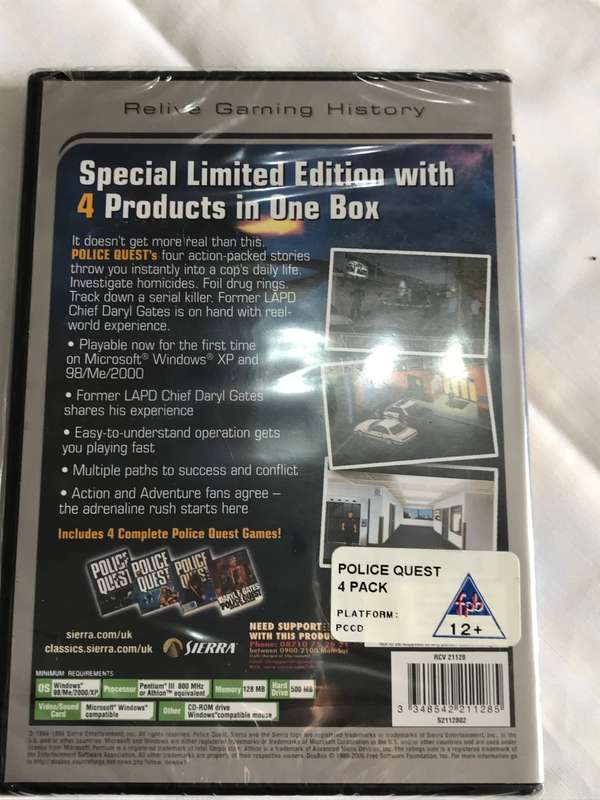 Police Quest PC CD ROM