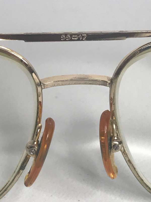 Frame Ferre Safilo Gold 55017 marked made in France