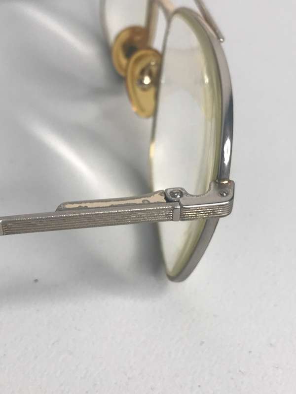 Frame Ferre Safilo Gold 55017 marked made in France