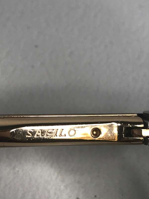 Frame Ferre Safilo Gold 55017 marked made in France