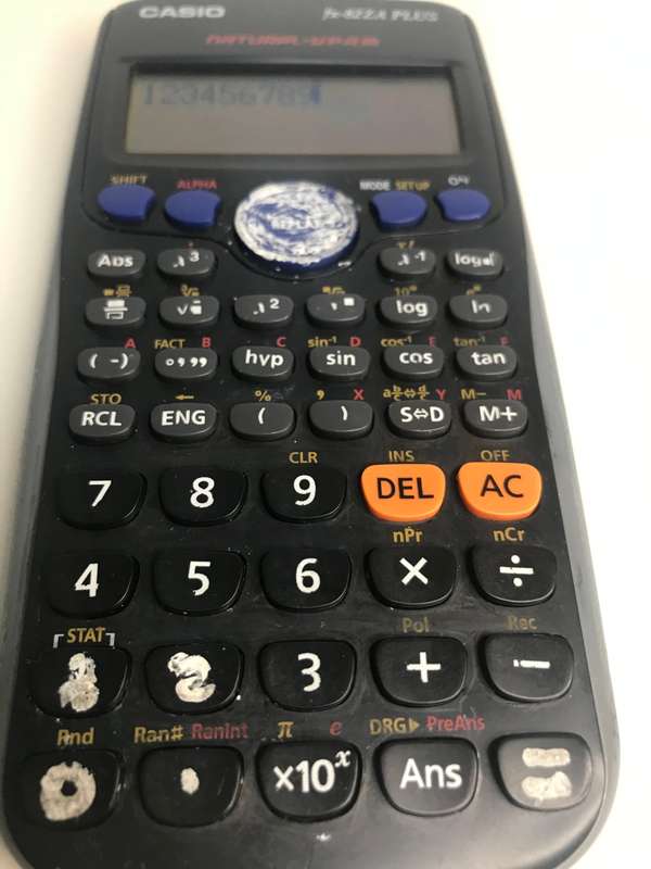 Casio fx 82ZA PLUS Scientific calculator pre owned