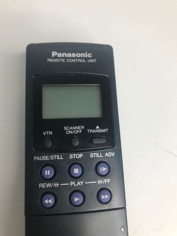 Remote Panasonic VCR VEQ1262 Digital Scanner with cover