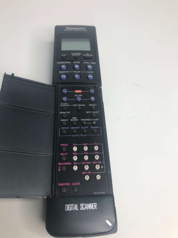 Remote Panasonic VCR VEQ1262 Digital Scanner with cover