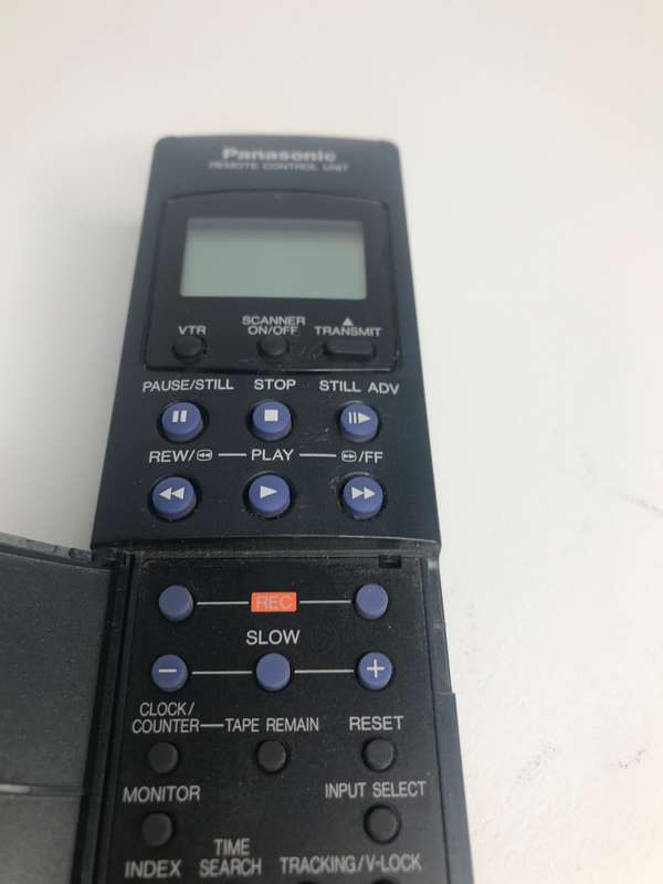 Remote Panasonic VCR VEQ1262 Digital Scanner with cover