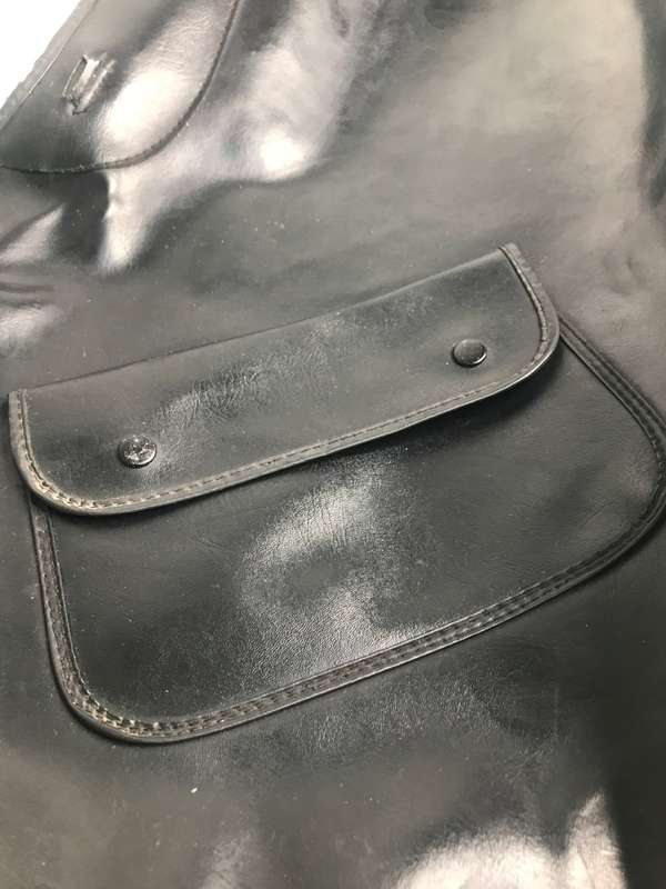 Guitar Case/bag  Soft Black Leather pre owned no handle L 98cm x W 34cm x 27cm x NECK W 10.5 cm