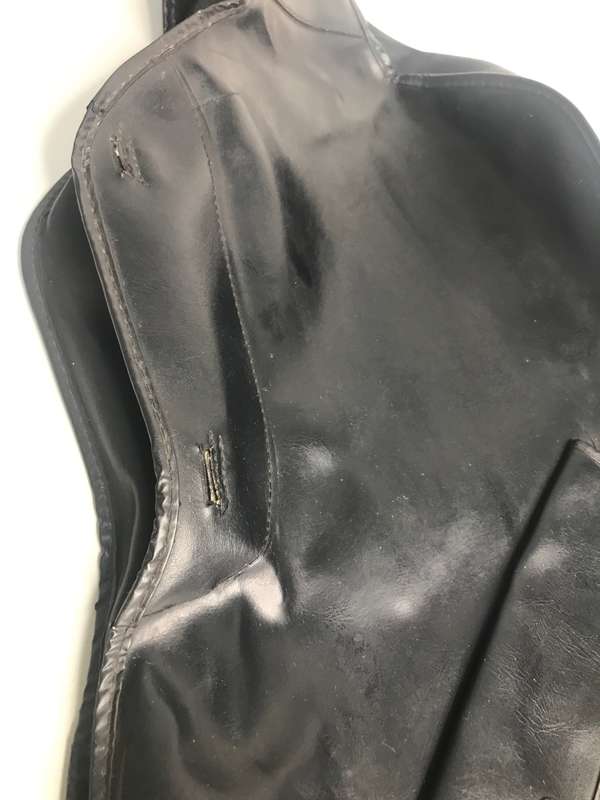 Guitar Case/bag  Soft Black Leather pre owned no handle L 98cm x W 34cm x 27cm x NECK W 10.5 cm