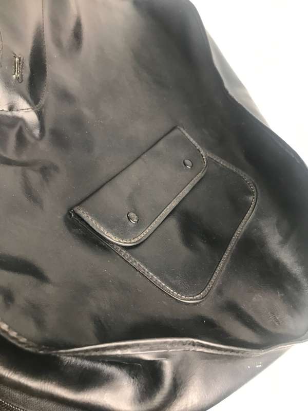 Guitar Case/bag  Soft Black Leather pre owned no handle L 98cm x W 34cm x 27cm x NECK W 10.5 cm