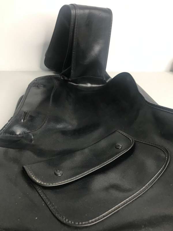Guitar Case/bag  Soft Black Leather pre owned no handle L 98cm x W 34cm x 27cm x NECK W 10.5 cm