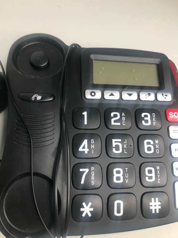 Telephone switchboard LT Big Button multifunction speaker phone AA Batteries x 3 pre owned