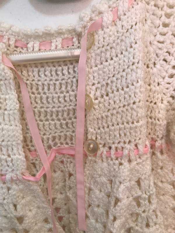 CRocheted Christening dress