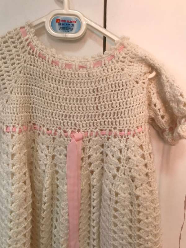 CRocheted Christening dress