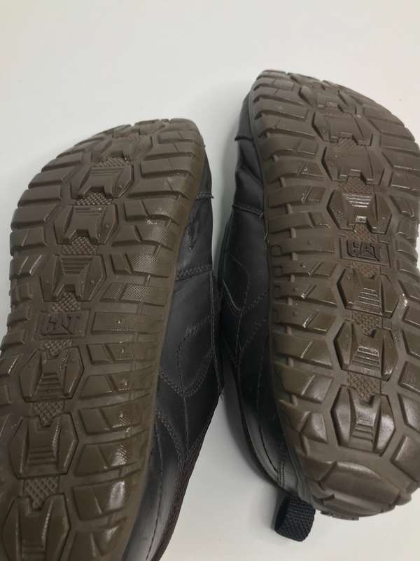 CAT Mens Shoes Opine Slip on Leather Coffee colour Pre Owned Size 11