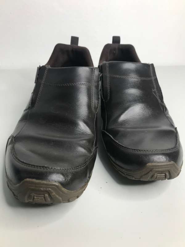CAT Mens Shoes Opine Slip on Leather Coffee colour Pre Owned Size 11
