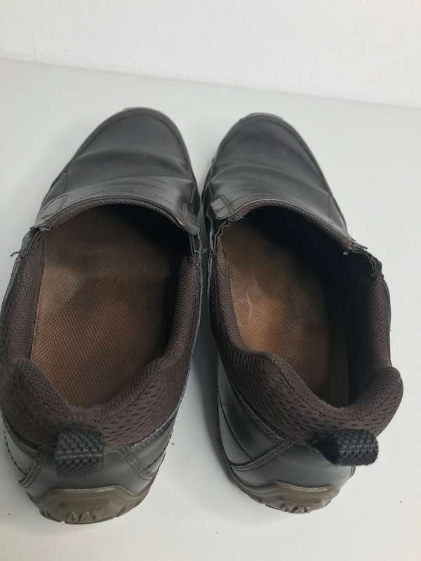 CAT Mens Shoes Opine Slip on Leather Coffee colour Pre Owned Size 11