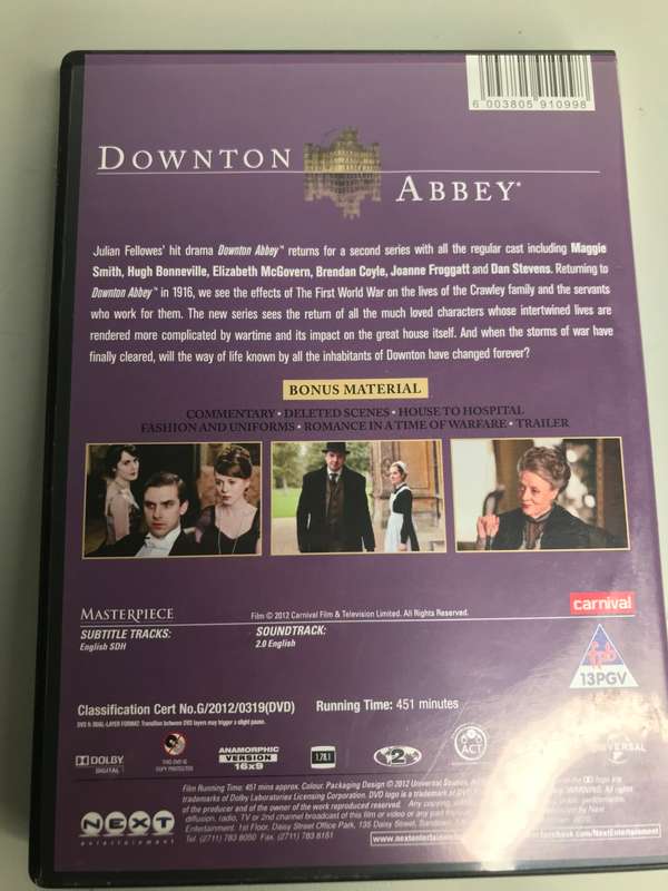 DVD Downtown Abbey Series 2