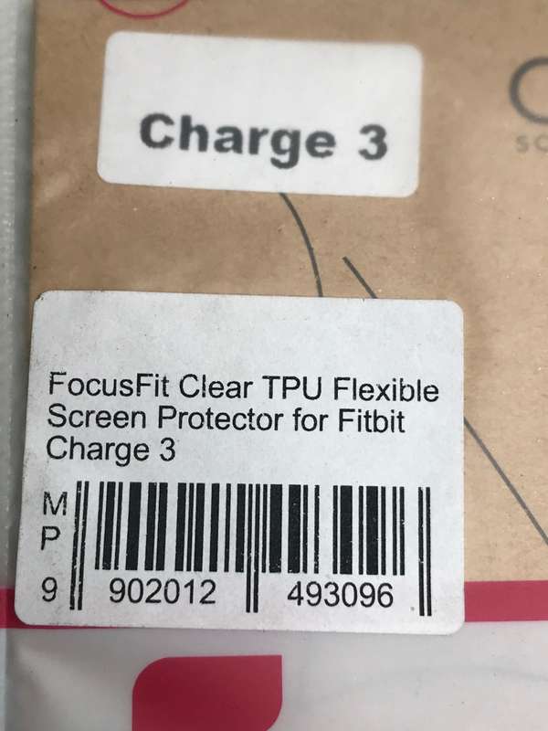 FITBIT CHARGE 3 Clear Screen Protector NEW