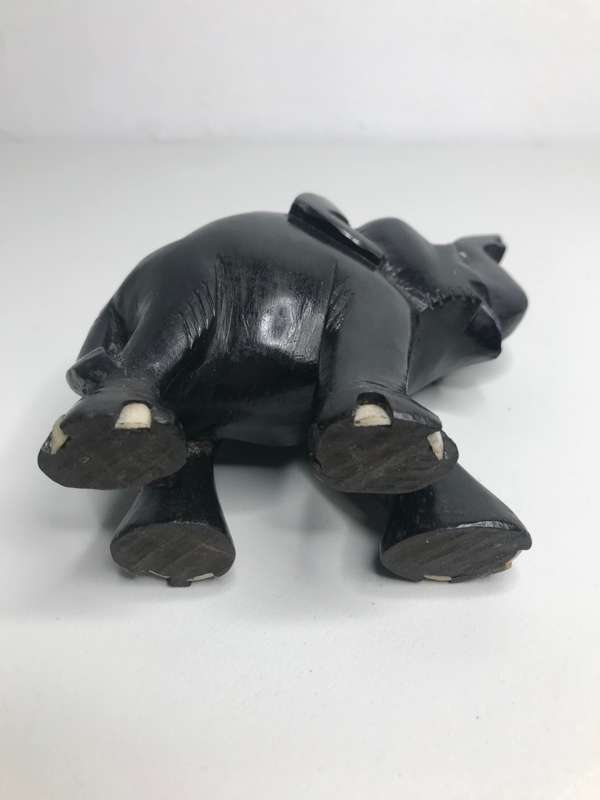 Vintage Hand Made Wood Elephant