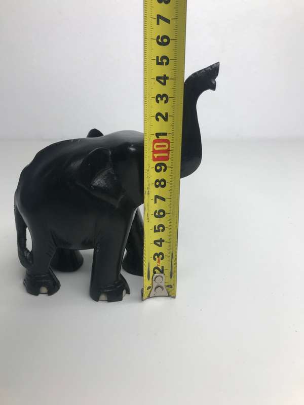 Vintage Hand Made Wood Elephant