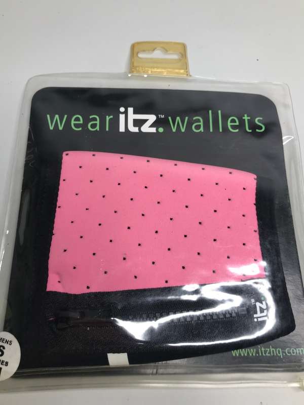 Wear Its Arm Wallet with zip pink medium women size new sealed pink