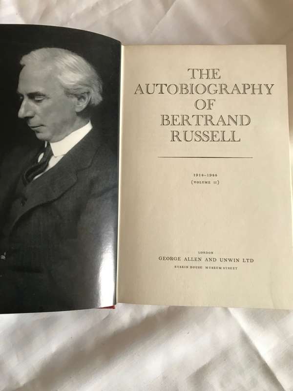 Autobiography of Bernard Russel 1914-1944 volume 2 hardcover
