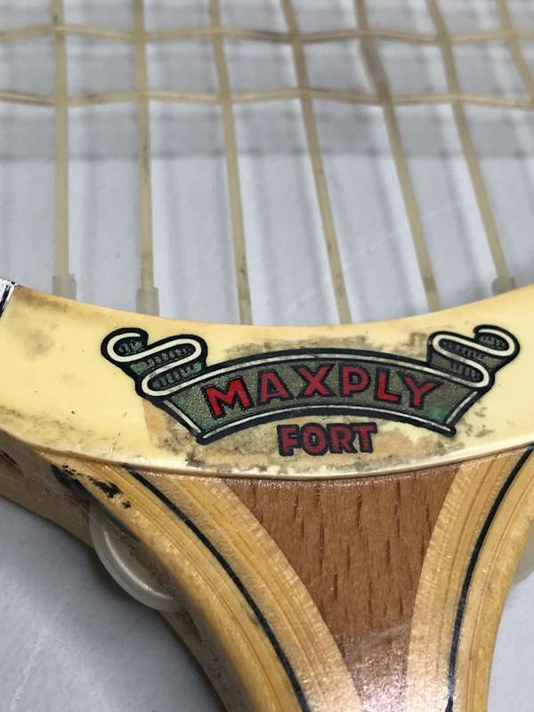 Squash Racket Dunlop Maxply Fort Vintage Reinforced with Cane Collectable