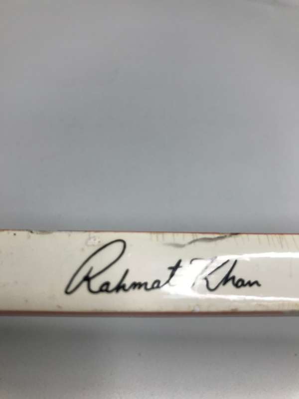 Squash Racket Signed Jahangir Khan and Rahman Khan Unsquashable COLLECTABLE