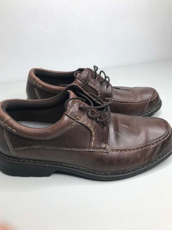 Hush Puppies Mens Shoes Brown Leather Body Gel Cellular Technology size 11 second hand