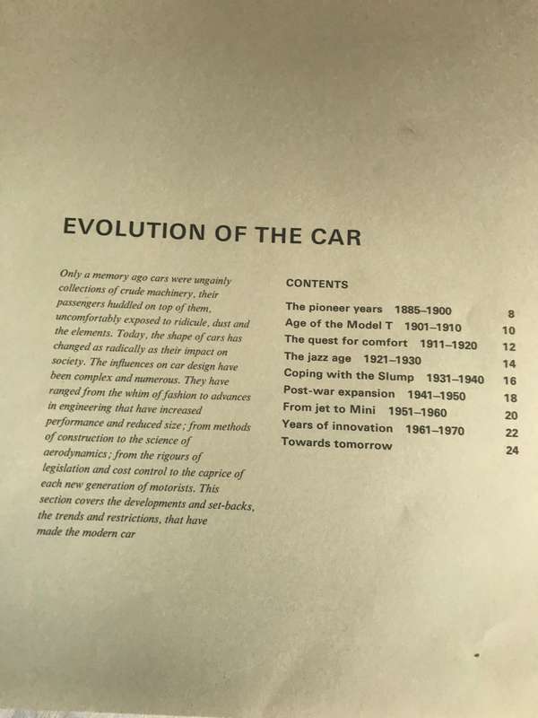 BOOK of the CAR First Addition 1970