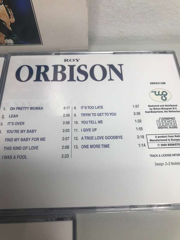 CD Import Roy Orbison 3CD Product from Holland KBOX3139A/B/C