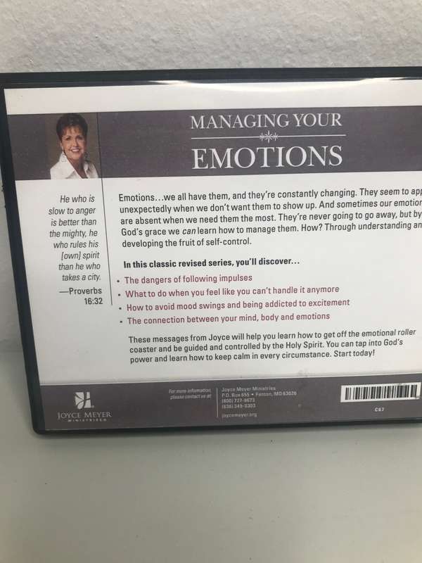 Joyce Meyer Managing Your Emotions 2 CD SET