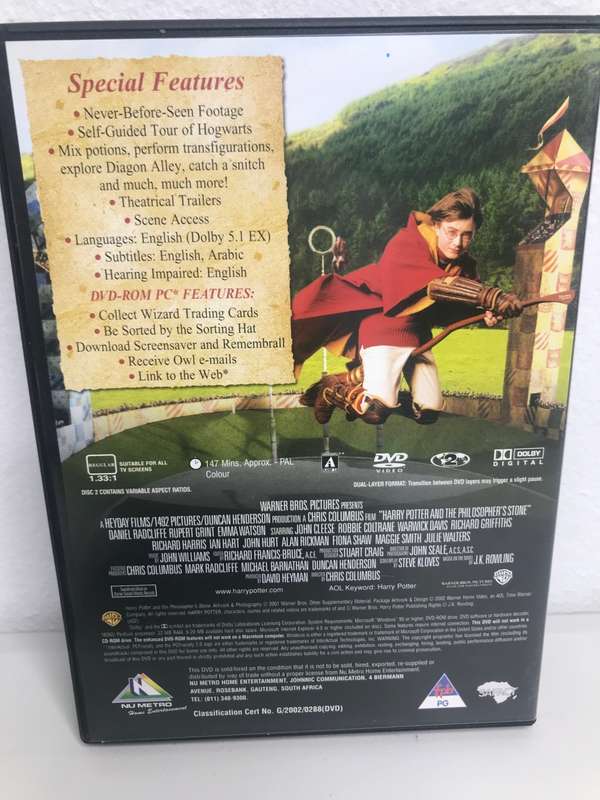 Harry Potter and the Philosophers Stone 2 Discs DVD