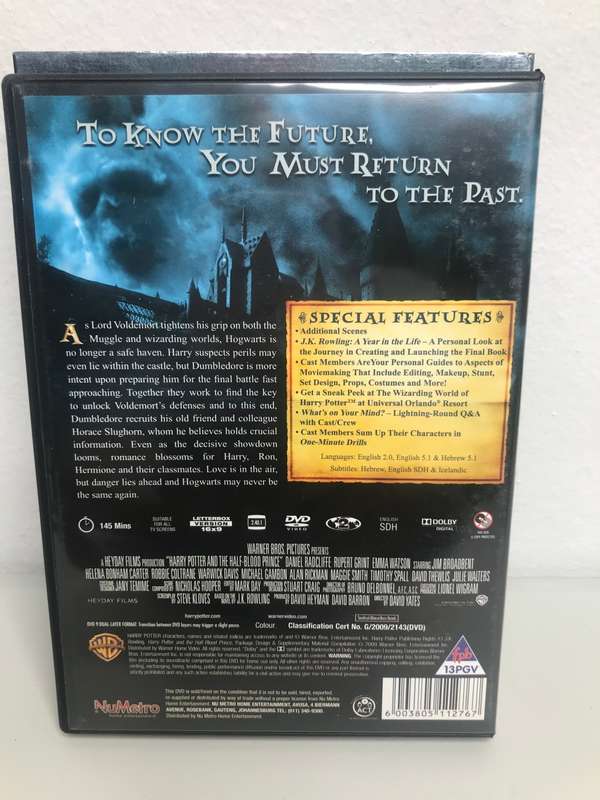 DVD Harry Potter and the Half Blood Prince 2 Discs