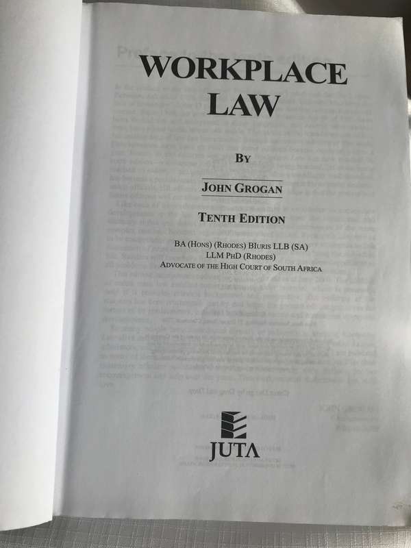 Workplace Law 10th edition