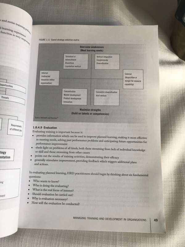 Managing Training and Development 6th Edition