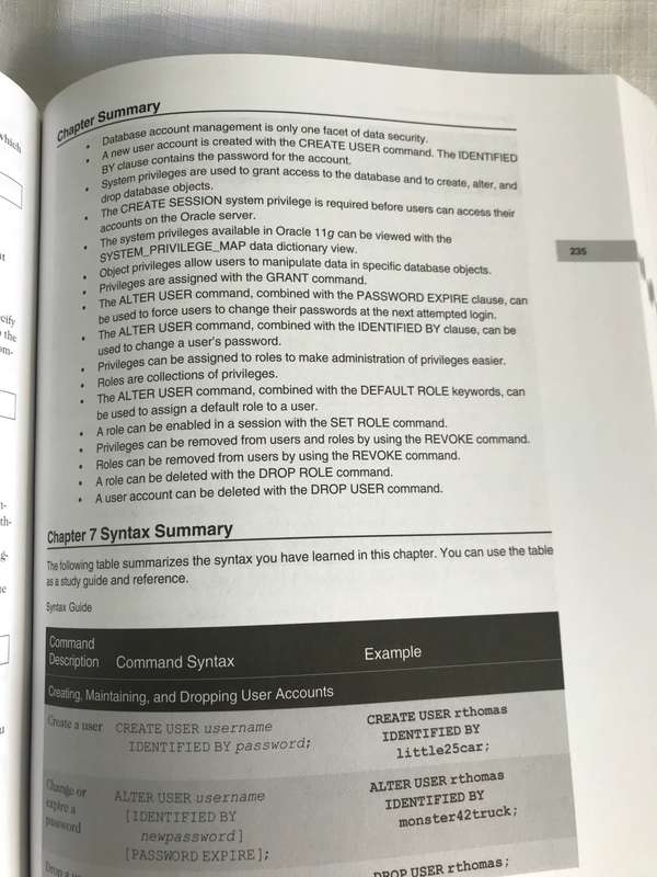 Oracle 11g SQL by Joan Casteel
