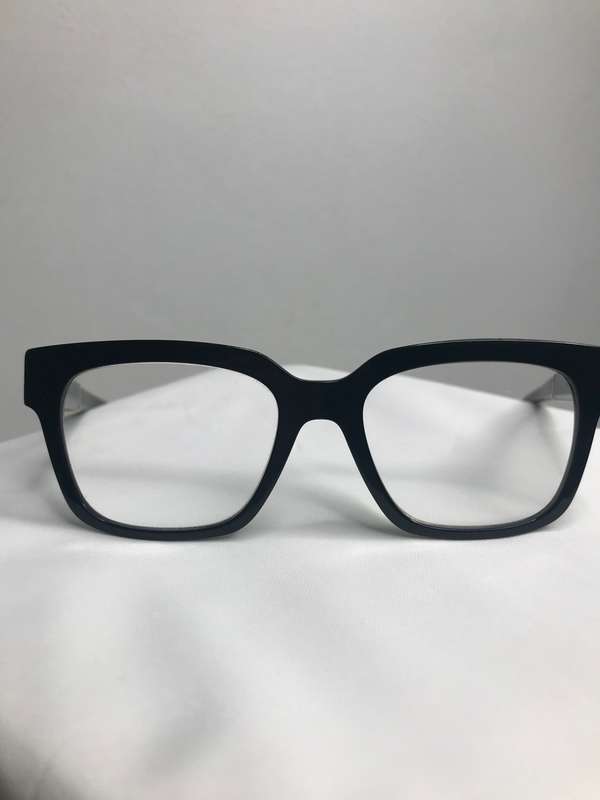 Ana Hickman Eyewear Unique Reversable sides 52-18 -142 FRAME ONLY Black and Multi colour sides